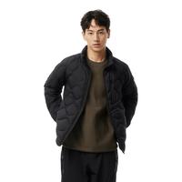 坦博尔便携羽绒服男轻薄短款立领2024秋户外休闲保暖山系外套 0027黑色 190/104A