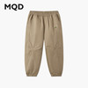 MQD 马骑顿 男童25秋户外工装裤露营登山束脚裤简约亲肤休闲裤 卡其 160