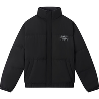 gxgjeansgxg.jeans男装2024年冬反光字母印花黑色保暖羽绒服男 黑色 L 175 175/L