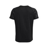 安德玛（UNDERARMOUR）短袖男子春夏COOLSWITCH训练服透气半袖跑步运动T恤 1376790-001黑色/肩部有暗纹 L