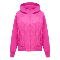 波司登（BOSIDENG）秋冬90鹅绒羽绒服男女款简约风菱格纹保暖外套B30133744 芭比粉1674 M 165/88A