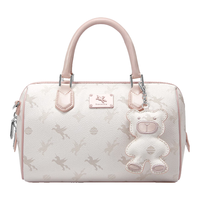 NUCELLE纽芝兰【沈月同款】飞马波士顿女包2025提斜挎枕头包女生包 桃桃粉小号-