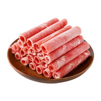 芈羊羊 宁夏原切牛肉卷1斤羊肉卷1斤组合 羊肉片 火锅烧烤食材