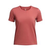 安德玛（UNDERARMOUR）T恤男女夏季舒适透气休闲百搭短袖上衣 1379155-611 暗红/女 XL