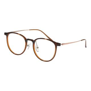 依视路（ESSILOR） 【线上】依视路近视镜非球面钻晶X4现片(F) 半钛-全框-4052BR-棕色 1.60(较薄)