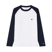 Champion 纯棉插肩袖 藏青色 S 男士T恤