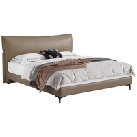 CBD家居 D1080A 真皮床 1800*2000 拿铁咖