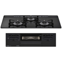 林内（Rinnai） 嵌入式燃气灶天然气烤箱灶煤气灶液化气灶 Sence系列 SI装置 防干烧 75CM全黑玻璃台面无水双面烤