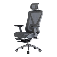 伯力斯电脑椅多功能人体工学椅办公椅电竞椅书房椅可躺转椅子MD-0815T灰