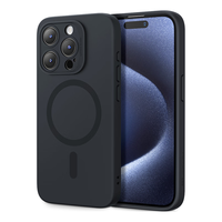 ESR/亿色 磁吸充电 iPhone15promax保护套  硅胶 黑色