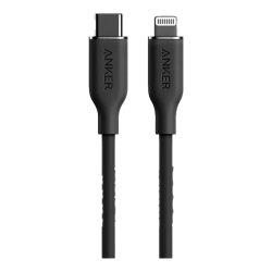 Anker 快充 苹果充电线  Lightning 硅胶 Type-C 黑 60W 3A