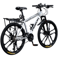 飞鸽（FLYING PIGEON）飞鸽山地自行车成人男女变速青少年中小车越野户外骑行赛单车 【铝合金】G8002代-十刀轮-银色 26寸轮组（适合160-180cm） 30速豪华版