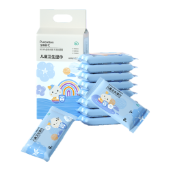 全棉时代 儿童卫生消毒湿巾 1袋，10小包