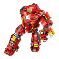 联合创想兼容乐高积木拼装钢铁侠玩具大黄蜂巨大型高难度儿童男 反浩克机甲【628颗粒】热款 反浩克机甲【602片】