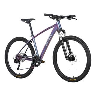喜德盛（xds） 山地自行车英雄600油碟X6铝合金变色车架27.5大轮径成人单车 24款炫彩紫/绿17寸