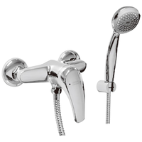 美标 卫浴 灵欧单柄双控挂墙式淋浴花洒套装增压手持花洒莲蓬头0H12