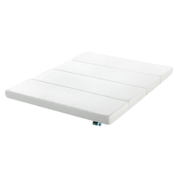 榻榻米汽车载简易后排折叠薄床垫打地铺家用午休宿舍 绿茶舒芙蕾折叠床垫TOPPER 150