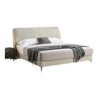 CBD FURNITURE/CBD家居 真皮床头层牛皮 (灰羽白)+金福+G022*1 180*200cm