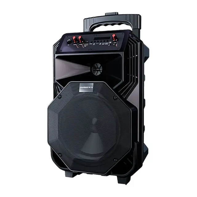 华宝186W广场舞音响无线蓝牙拉杆音箱便携式移动户外无线话筒K歌家用大功率促销超重低音炮大音量充电播放器