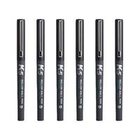 晨光优品k5直液式走珠笔可换墨囊墨胆笔芯0.5mm全针管黑色碳素中性笔用水性签字商务高档考试速干笔