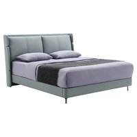 AIRLAND 雅兰 维利亚 欧式真皮床 晴天蓝 180*200cm 气动款