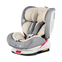 众霸(ZHONGBA)Lyb838 儿童座椅0-12岁汽车用 isize认证 婴儿宝宝可坐可躺 大陆升级 元气米