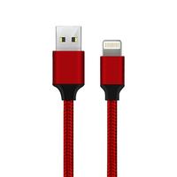 纽曼 Newsmy（Newmine）苹果数据线 iphone12/12pro/11/XS/MAX/XR/SE/8/7编织充电线手机平板通用 红