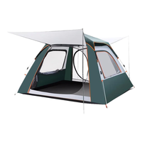 TANXIANZHE 探险者 帐篷 TXZ-0037 墨绿色 206*206*145cm 4-5人 黑胶款