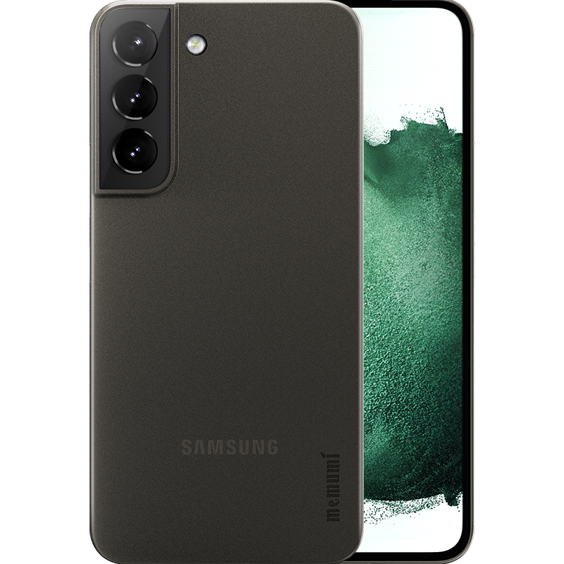  memumi/麦麦米 超薄透明磨砂 三星Galaxy S22手机壳  透明黑 塑料