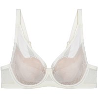 爱慕·创【爱慕1993系列】内衣女大胸显小大码大罩杯聚拢薄款文胸罩 珍珠白CPB 75C 34/75C