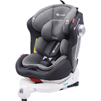 innokids儿童座椅汽车用0-4-12岁可360度旋转婴儿车载坐椅 i-size认证 珊瑚灰+可折叠支撑腿