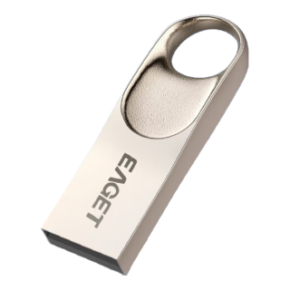 忆捷（EAGET）8GB USB2.0 金属U盘 办公移动U盘 防水抗摔迷你型优盘便携车载电脑 稳定读写