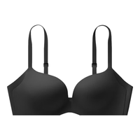 蕉内蕉蕉杯501P软支撑文胸强聚拢夏季凉感透气胸罩侧收副乳女士内衣 黑色 34/75B