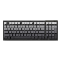 FL·ESPORTS/腹灵 三模连接 机械键盘 键帽 轴  黑曜石极昼 冰川青轴 RGB