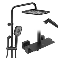  箭牌 ARROW AE34126HMB 四功能按键花洒套装 雅黑