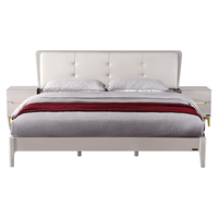 QuanU 全友 126003 现代简约板木床 时尚灰 1.8m床 框架款