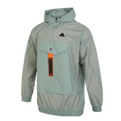 adidas 阿迪达斯 男款连帽半拉链运动夹克 IC3725