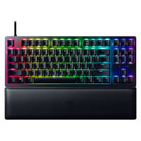 RAZER 雷蛇 猎魂光蛛 V2 竞技版 87键 有线机械键盘 黑色 光轴 RGB
