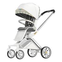babyvovoV10新生婴儿推车高景观可坐可躺双向折叠宝宝幼儿手推车