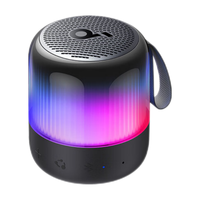 声阔(SoundCore)Glow Mini 霓虹小钢炮户外露营便携式蓝牙音箱低音炮迷你音响IPX7防水设计12H续航黑