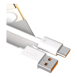 孜泰 Type-c数据线  白色 Type-C USB-A 100W PVC 6A