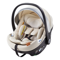 惠尔顿婴儿提篮座椅0-15个月反向安装带固定 小皇冠pro 皎玉白