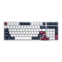 优派（ViewSonic） KC99客制化机械键盘 98配列 无线蓝牙三模 gasket结构全键热插拔 寒霜火焰 桃木轴 KC99【寒霜火焰】桃木轴