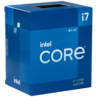 intel 英特尔 酷睿 i7-12700 CPU 2.1GHz 12核20线程