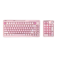 KZZI/珂芝 客制化 机械键盘  樱粉(K75Lite-樱粉轴+K20-樱粉轴) RGB