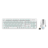 Dareu 达尔优 EK810有线双模机械键盘 白色黑轴+EM905pro白色双模鼠标套装