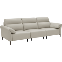  顾家家居 KUKA  90.YG.2305 现代简约布艺沙发 三人位 云锦白 猫抓布款