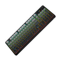 ROYAL KLUDGE RK S98客制化机械键盘三模2.4G无线蓝牙有线游戏办公1.47吋TFT彩屏98键CNC旋钮RGB 轻云版(碧螺轴)