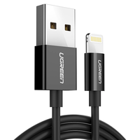 UGREEN/绿联 绿联数据线US155 MFi认证 苹果数据线 Lightning 黑色 USB-A TPE