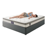 全友家居 天然乳胶床垫1.8米独立袋装弹簧软硬两用床垫子105168 【双面舒睡款-1cm乳胶】1.5m